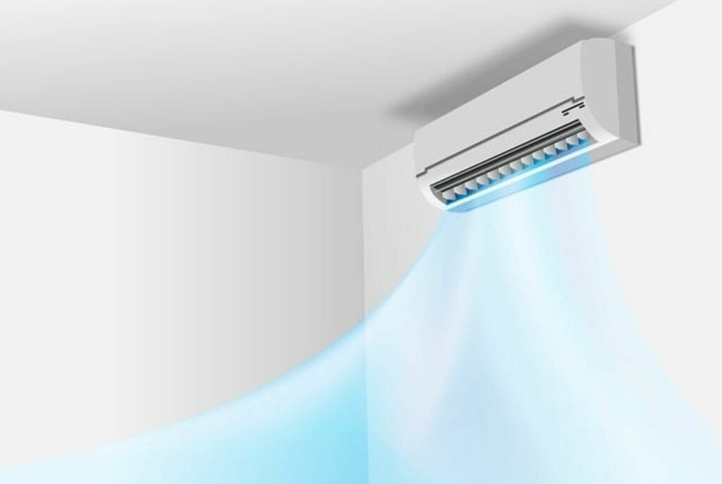 add a hole for the air conditioner in the wall or ceiling